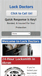Mobile Screenshot of lockdoctorsakron.com